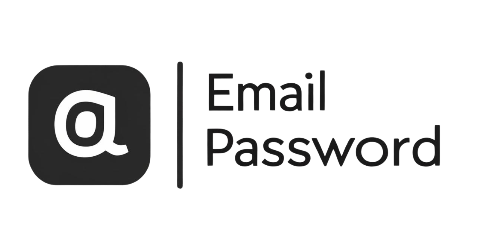 Email and password